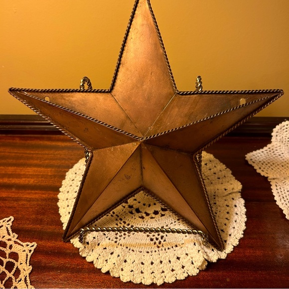 Copper Star Wall Pocket Country Farmhouse decor - Picture 2 of 10
